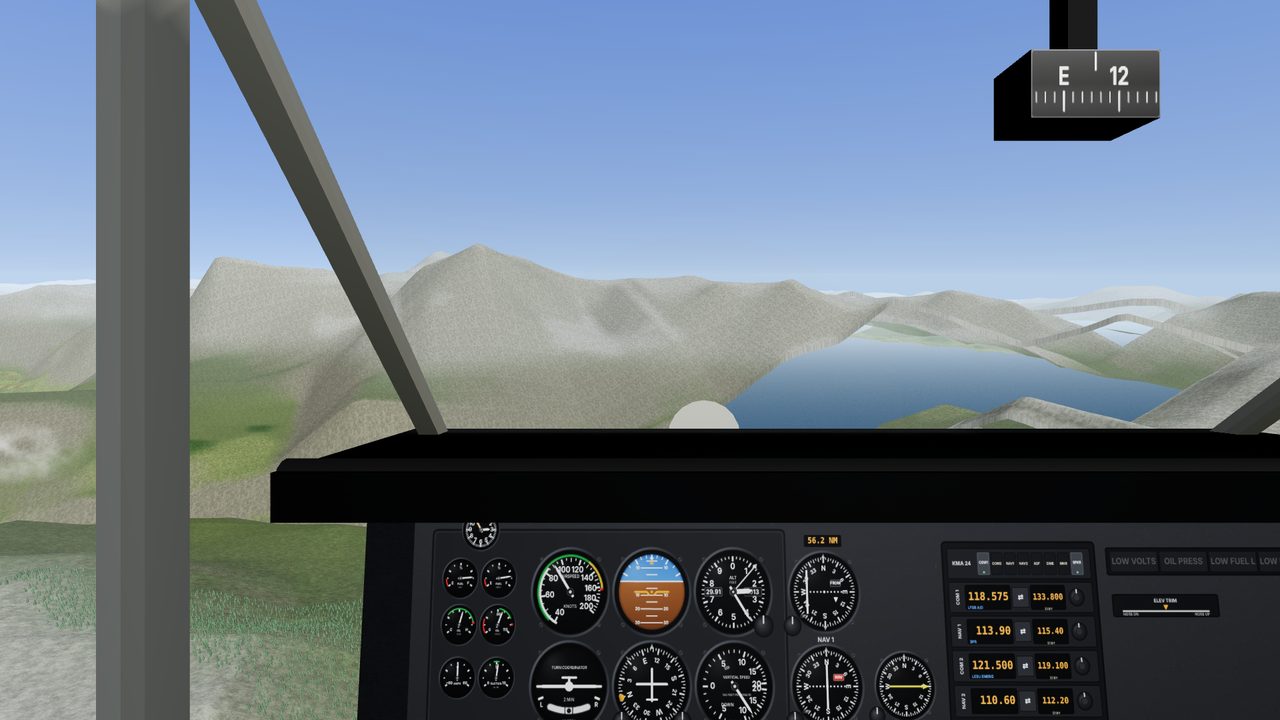 Skyline 172: cockpit view over the Alps